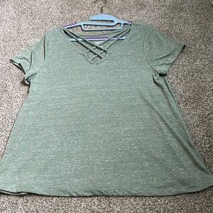 Women’s green top